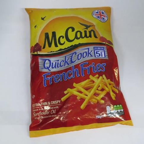 MCCAIN FROZEN QUICK COOK FRENCH FRIES 750gr