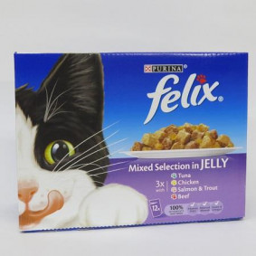 FELIX  MIXED SELECTION. IN JELLY X 12
