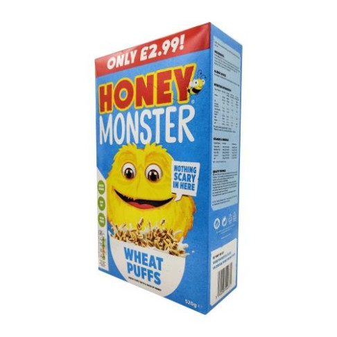 HONEY MONSTER PUFFS CEREAL 520gr