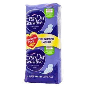 EVERYDAY SENSITIVE SUPER ULTRA PLUS SANITRY PADS 18PACK