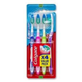 COLGATE TOOTHBRUSH EXTRA CLEAN X 4