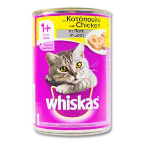 WHISKAS CHICKEN CHUNKS CANNED CAT FOOD  400gr