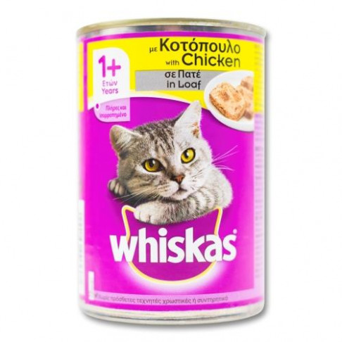 WHISKAS CHICKEN CHUNKS CANNED CAT FOOD  400gr
