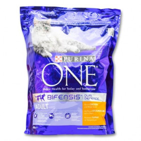 PURINA ONE CAT DRY FOOD ADULT CHICKEN & WHOLE GRAINS 800g