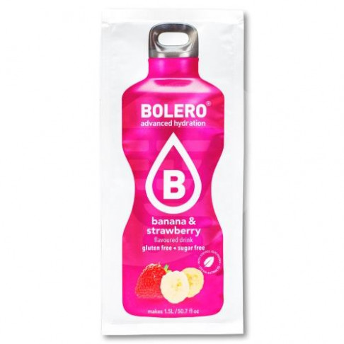 BOLERO POWDER DRINK STRAWBERRY & BANANA 8grms