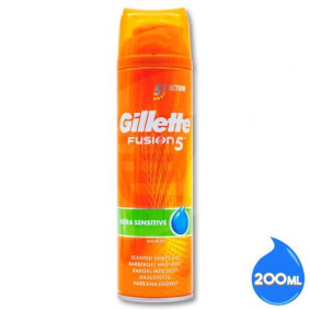 GILLETTE FUSION 5 ULTRA SENSITIVE SHAVING GEL 200ml