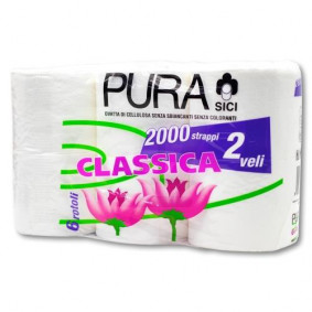PURA TOILET PAPER  ROLL 2PLY  - 6PACK