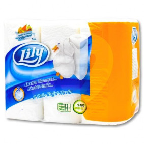 LILY KITCHEN ROLLS 2PLY 6PACK