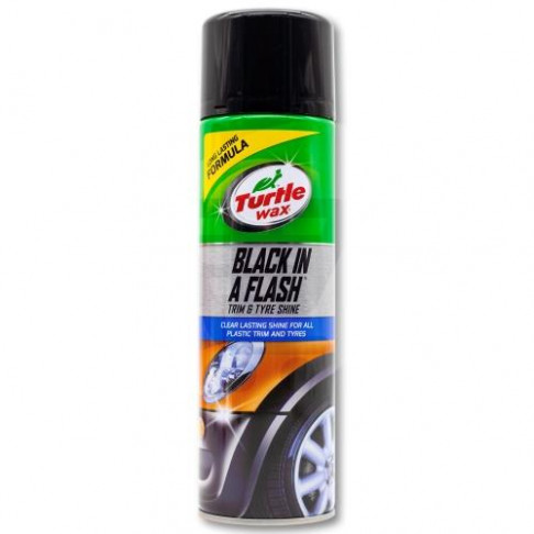 TURTLE WAX BLACK IN A FLASH CAR TRIN & TYRE DRESSING 500ml