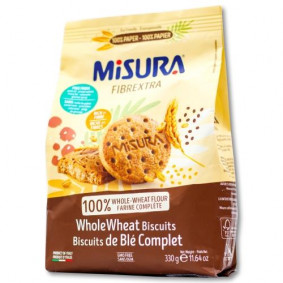 MISURA FIBREXTRA BISCUITS WHOLE WHEAT 330gr