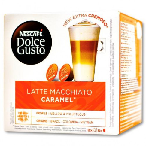 NESCAFE DOLCE GUSTO LATTE MACCHIATO CARAMEL x 16CAPS