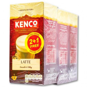 KENCO CAFFE LATTE SACHETS 2+1 FREE 158G