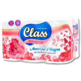 CLASS TOILET PAPER 3 PLY ROLL X 12