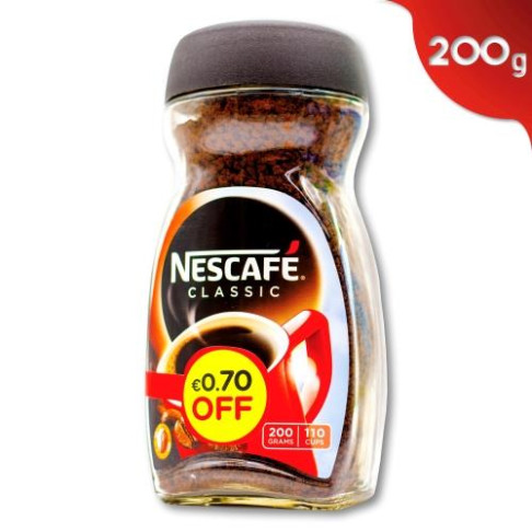 NESCAFE CLASSIC COFFEE 200gr (E00.70c OFF)
