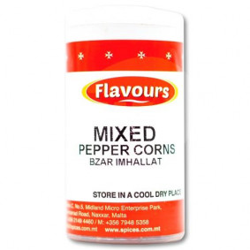 FLAVOURS MIXED PEPPER CORNS TUB 25gr