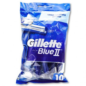 GILLETTE BLUE2 DISPOSABLE SHAVING BLADES x10
