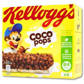 KELLOGG`S CEREAL BARS COCO POPS 6PACK 20gr