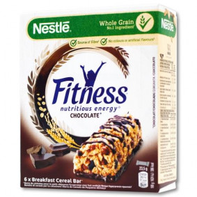 NESTLE FITNESS CHOCOLATE CEREAL BAR 6PACK 23.5gr