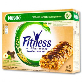 NESTLE FITNESS CEREAL BAR DELICE CHOCLATE HAZELNUT 6PACK 22.5gr