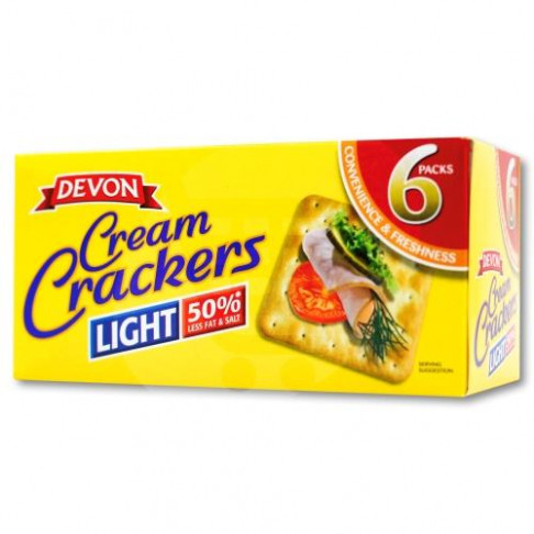 DEVON CREAM CRACKERS LIGHT 6PACK 175gr