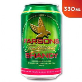 FARSONS TRADITIONAL SHANDY LAGER BEER 33cl