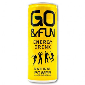 GO & FUN ENERGY DRINK LEMON & GINGER 250ml