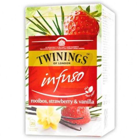 TWININGS INFUSO ROOIBOS STRAWBERRY & VANILLAx20 40g
