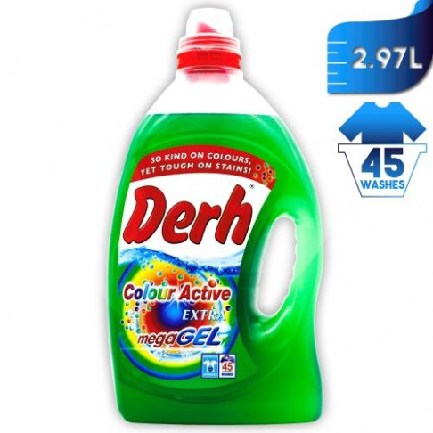 DERH COLOUR ACTIVE GEL LAUNDRY DETERGENT 45w 3ltr