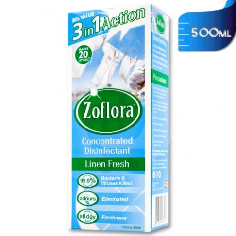 ZOFLORA CONCENTRATED DISINFECTANT LINEN FRESH 500ml