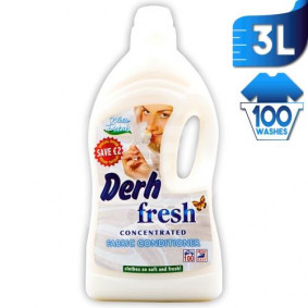 DERH CONCENTRATED FABRIC SOFTENER WHITE PETALS 3ltr