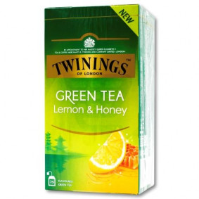 TWININGS GREEN TEA LEMON & HONEY  X 25 40gr