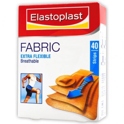 ELASTOPLAST BANDAGES FABRIC EXTRA FLEXIBLE ASSORTED X 40