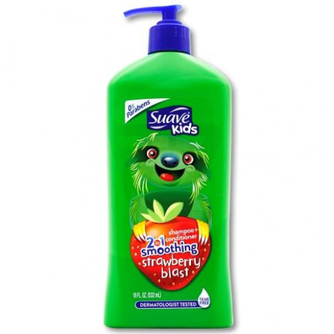 SUAVE KIDS 2 IN 1 SHAMPOO+CONDITIONER STRAWBERRY BLAST PUMP 532ml