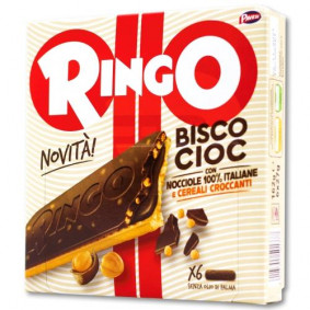 PAVESI RINGO BISCO CIOC/HAZELNUT BAR x 6 x 162gr