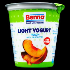 BENNA YOGHURT LIGHT FRUIT PEACH 150gr