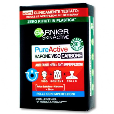 GARNIER FACE WASH PUREACTIVE CARBONE SOAP BAR