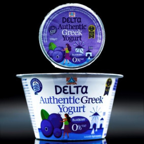 DELTA GREEK YOGURT 0% FAT BLUEBERRY 150gr