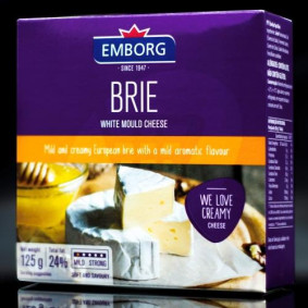 EMBORG BRIE WHITE MOULD CHEESE 125gr