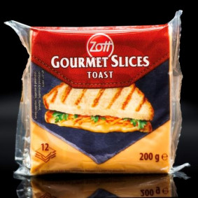 ZOTT TOAST CHEESE SLICES 12PACK 200gr
