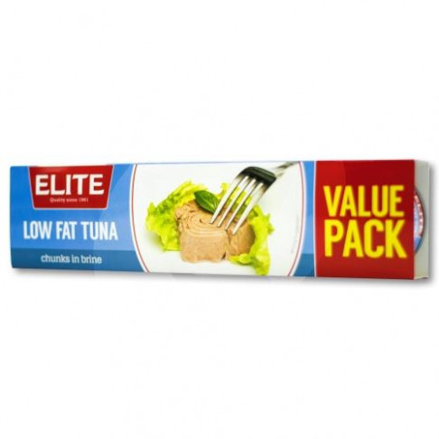ELITE TUNA CHUNKS LOW FAT IN BRINE PACK OF 4x80g