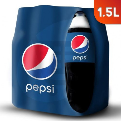 PEPSI COLA SOFT DRINK 6PACK 1.5ltr