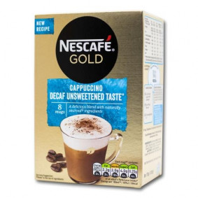 NESCAFE CAPPUCCINO DECAFF UNSWEETNED 8PACK 140gr