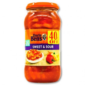 UNCLE BENS SAUCE SWEET & SOUR 450g OFFER 40c OFF