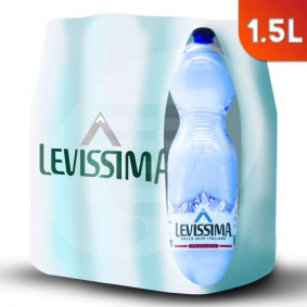 LEVISSIMA SPARKLING MINERAL WATER 1.5ltr X6