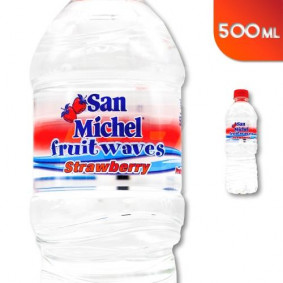 SAN MICHEL FRUITWAVES FLAVOURED WATER STRAWBERRY 500ml
