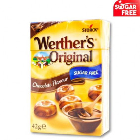 WERTHERS ORIGINAL CHOCOLATE CANDIES SUGAR FREE 42gr