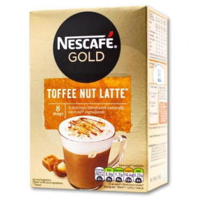 NESCAFE CAFE MENU TOFFEE NUT LATTE  X 8