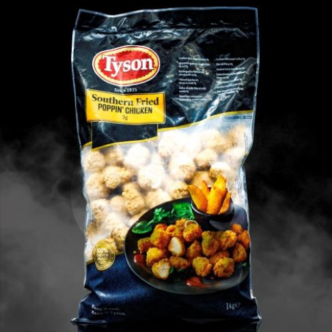 TYSON FROZEN CHICKEN POPPIN SOUTHERN FRIED 1kg