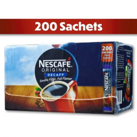NESCAFE ORIGINAL DECAF COFFEE X 200 SACHETS