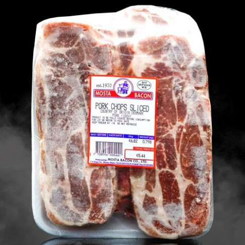 MOSTA BACON FROZEN PORK CHOPS